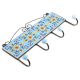 Turquoise Yellow Tiny Flower Tiles Hooks 
